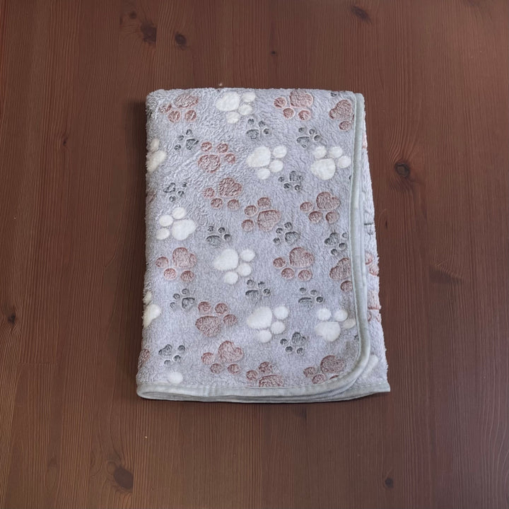 Lot de 3 couvertures douces à motifs pattes