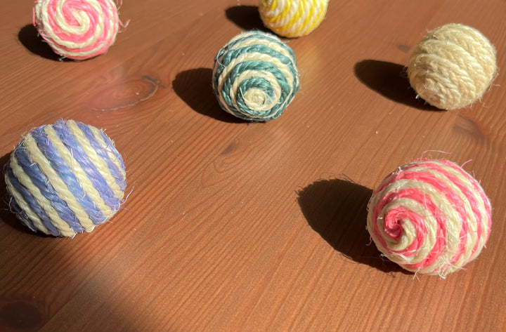 Lot 4 Boules en Sisal